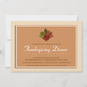 Thanksgiving Dinner Invitation