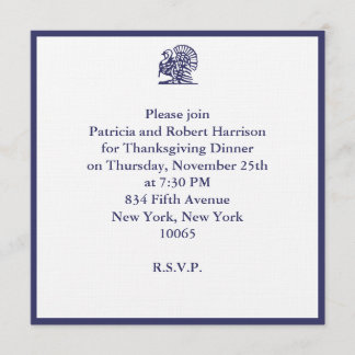 Thanksgiving Dinner Invitation