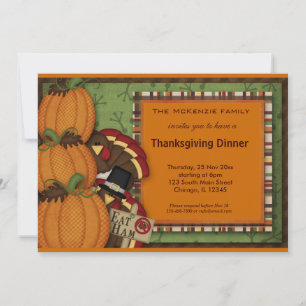 Thanksgiving Dinner Invitation