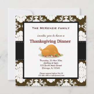 Thanksgiving dinner invitation