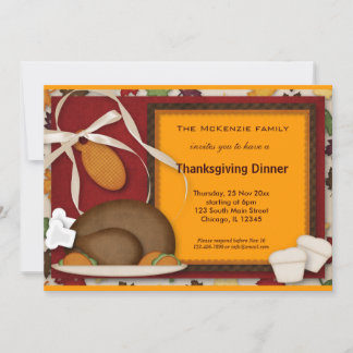 Thanksgiving Dinner Invitation