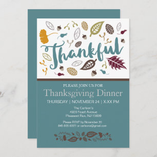 Thanksgiving Dinner Invitation