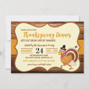Thanksgiving Dinner Invitation