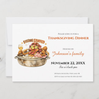 Thanksgiving Dinner Invitation