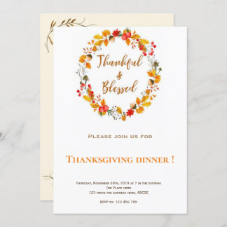 Thanksgiving  dinner Invitation