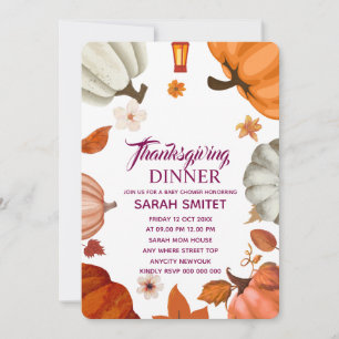 Thanksgiving Dinner Invitation   Let's Gather Invi