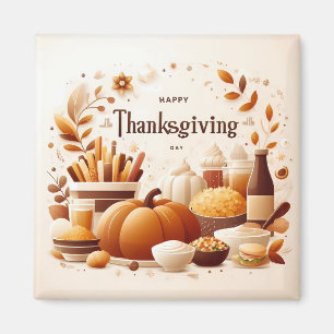 Thanksgiving Dinner Magnet