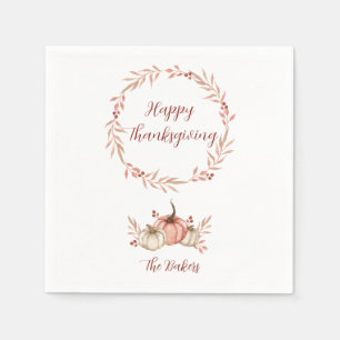 Thanksgiving Dinner Napkin Pumpkin Spice