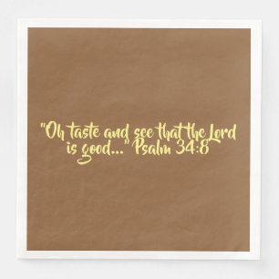 Thanksgiving Dinner Napkin "Taste and See"