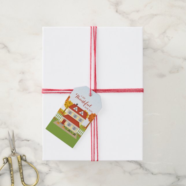 Thanksgiving Dinner Open House Gift Tags (With Twine)