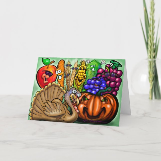 Thanksgiving Dinner Party Card (Front)