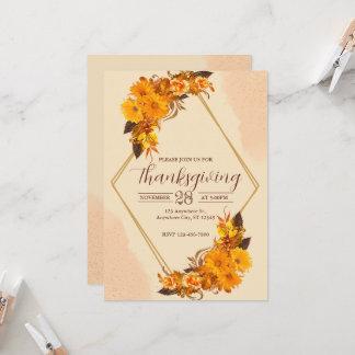 Thanksgiving Dinner Party Invitation