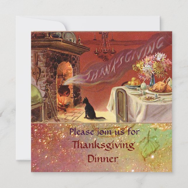Thanksgiving Dinner Party Invitation (Front)