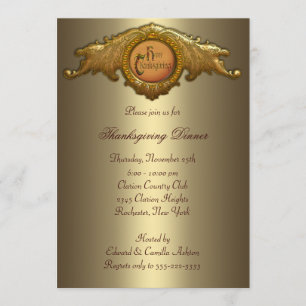 Thanksgiving Dinner Party Invitations