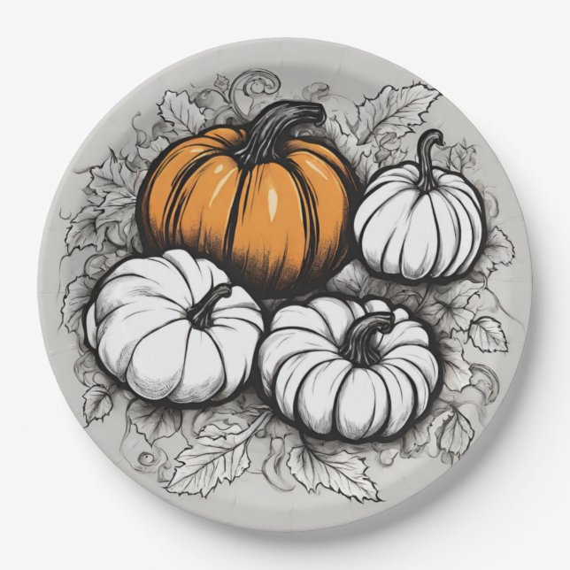 Thanksgiving Dinner Plate (Front)