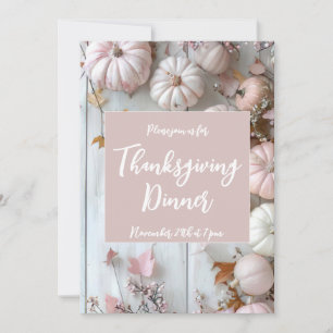 Thanksgiving Dinner Pumpkin Invitation