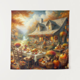 Thanksgiving Dinner Tapestry