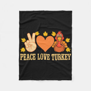 Thanksgiving Dinner You Know Why I'm Here Deviled Fleece Blanket