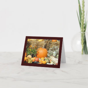 Thanksgiving Display Holiday Card