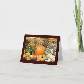 Thanksgiving Display Holiday Card