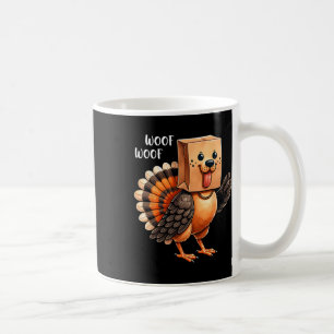 Thanksgiving Dog Funny Dog Woof Thanksgiving Fall Coffee Mug