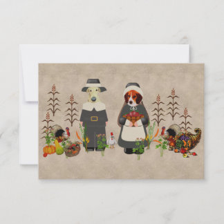 Thanksgiving Dogs Invitation