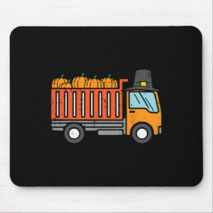 Thanksgiving Dump Truck Pumpkin Fall Autumn Toddle Mouse Mat