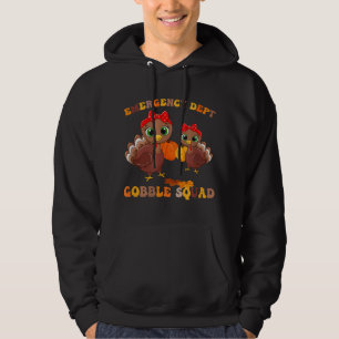 Thanksgiving Emergency Department ER Nurse Gooble Hoodie