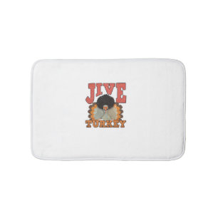 Thanksgiving & Fall Apparel, Jive Turkey - Retro 1 Bath Mat