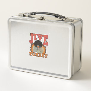 Thanksgiving & Fall Apparel, Jive Turkey - Retro 1 Metal Lunch Box