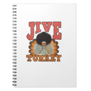 Thanksgiving & Fall Apparel, Jive Turkey - Retro 1 Notebook
