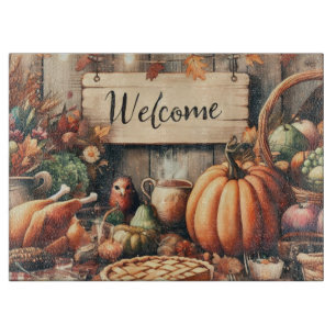 Thanksgiving/Fall/Autumn/Vintage Cutting Board