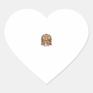 Thanksgiving Fall Cat Cat Lover Gift - Thanksgivin Heart Sticker