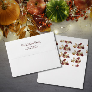 Thanksgiving Fall Foliage Rustic Autumn  Envelope