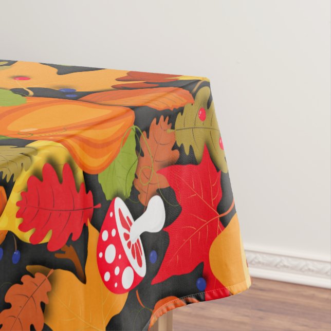 Thanksgiving Fall Forest Harvest Tablecloth (In Situ)
