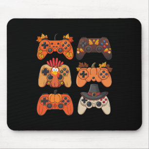 Thanksgiving Fall Gaming Controllers Turkey Funny  Mouse Mat