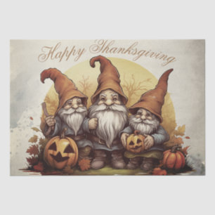 Thanksgiving Fall Gnomes Tissue Paper