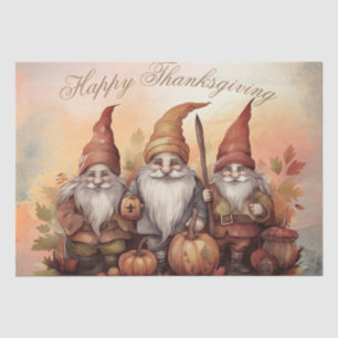 Thanksgiving Fall Gnomes Tissue Paper