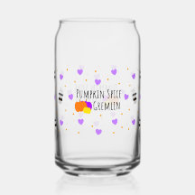 Thanksgiving Fall Pumpkin Spice Can Glass