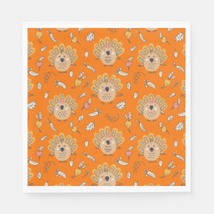 Thanksgiving Fall Turkey Napkin