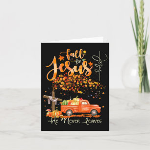 Thanksgiving Family Autumn Fall Christian Hallowee Card