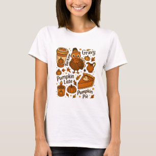 Thanksgiving Family Dinner Funny Turkey Gravy Pump T-Shirt