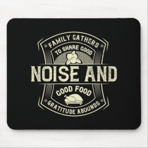 Thanksgiving - Family Gathers To Share Good Food Mouse Mat