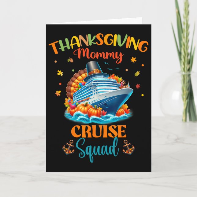 Thanksgiving Family Trip Outfit Group  Card (Front)