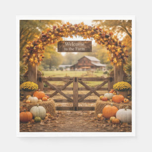 Thanksgiving Farm Napkin