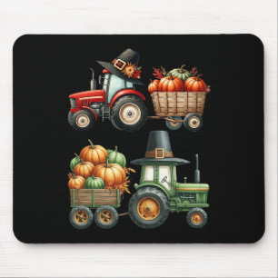 Thanksgiving Farm Tractor Fall Tractor Farm Boys K Mouse Mat