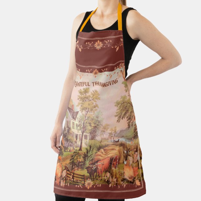 Thanksgiving Farmers Home Harvest  Apron (Insitu)