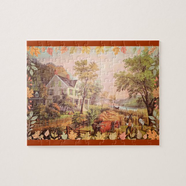 Thanksgiving Farmers Home Harvest  Jigsaw Puzzle (Horizontal)