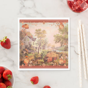 Thanksgiving Farmers Home Harvest Napkin