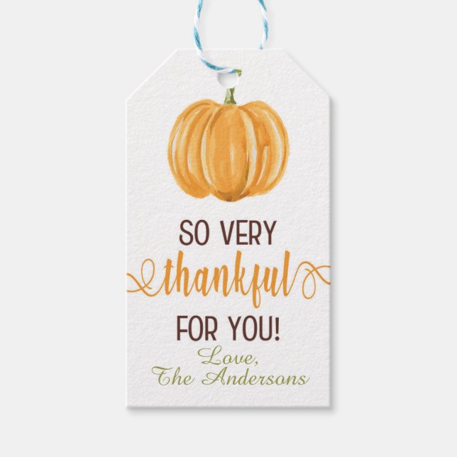 Thanksgiving Favour Tag (Front)